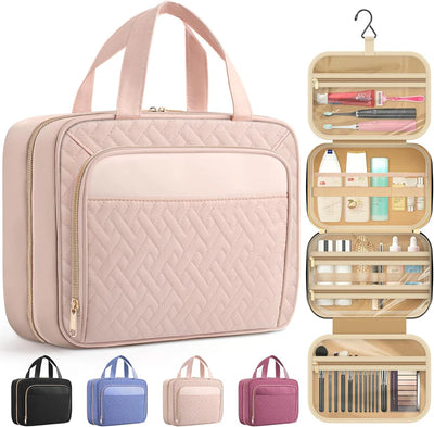 Travel Cosmetic Bag with Waterproof Hanging Hook